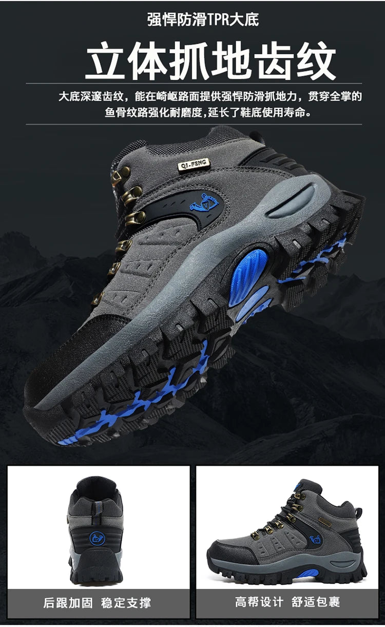 Scarponi Da Trekking Unisex Alla Caviglia Plus Size Outdoor 2025 Montagna Deserto Impermeabili Traspiranti