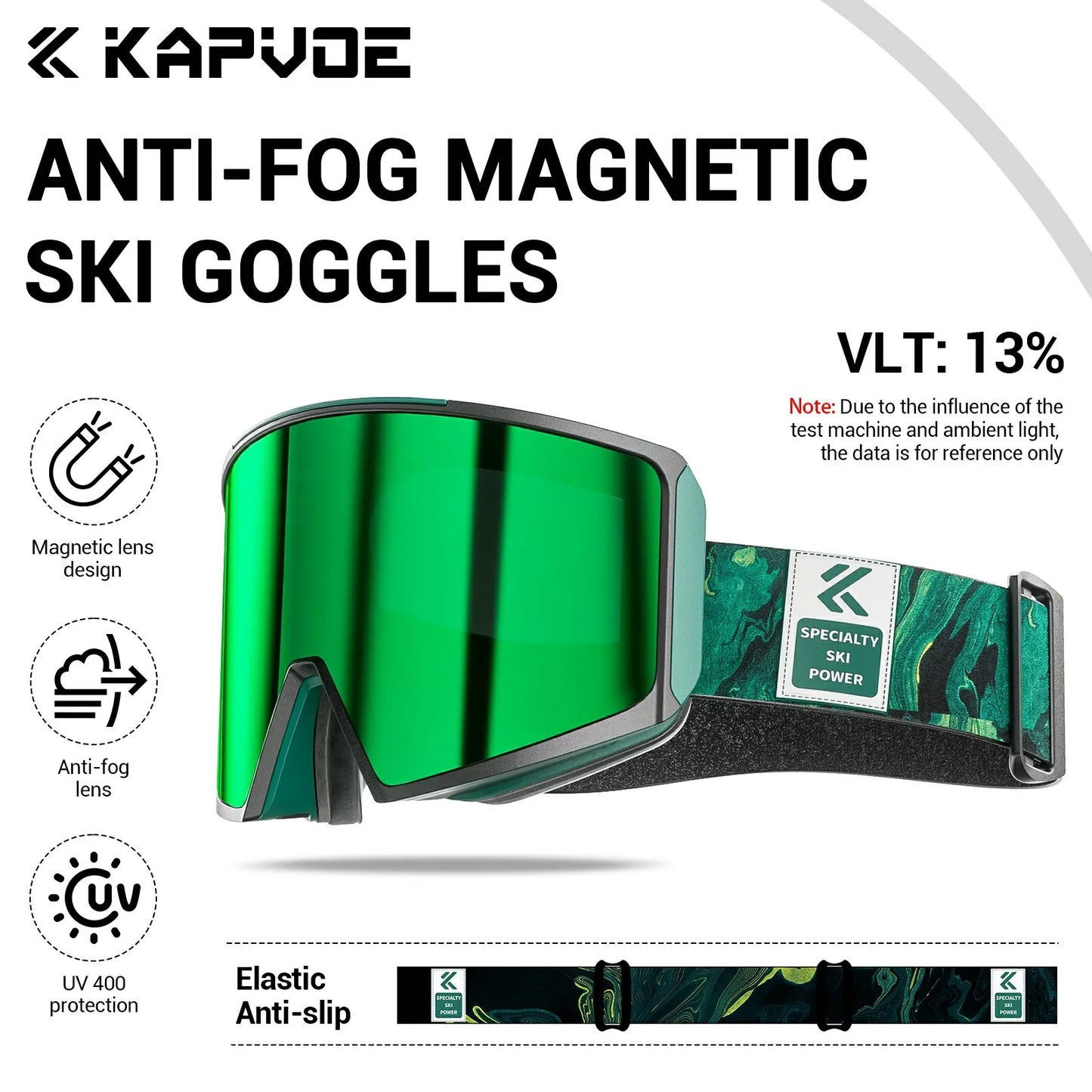 Kapvoe Occhiali Da Sci Fotocromatici E Maschera Da Snowboard Antiappannamento UV400 Per Uomo E Donna Occhiali Inverno