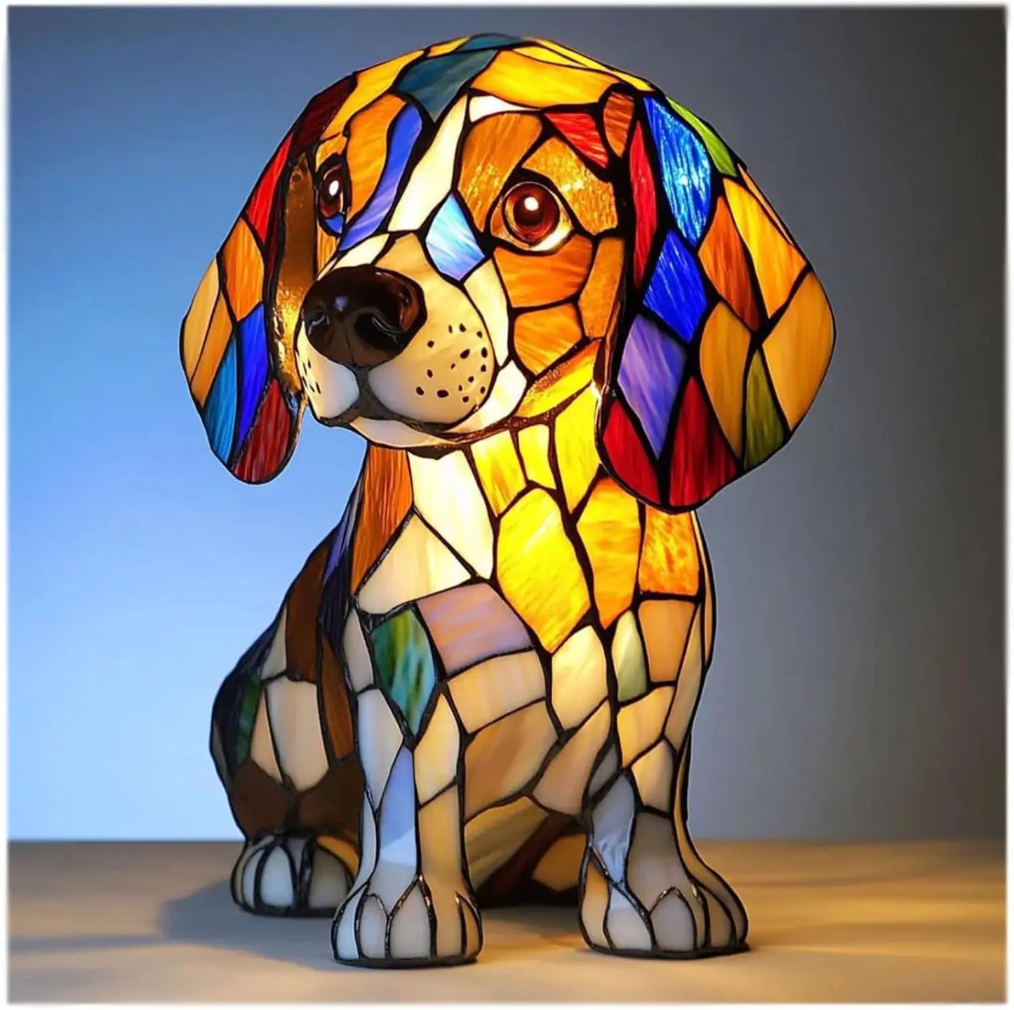 Divertimento Unico Artistico Carino A Forma Di Cane Ornamento Decorativo Luce Notturna Moderna Illuminazione Atmosferica