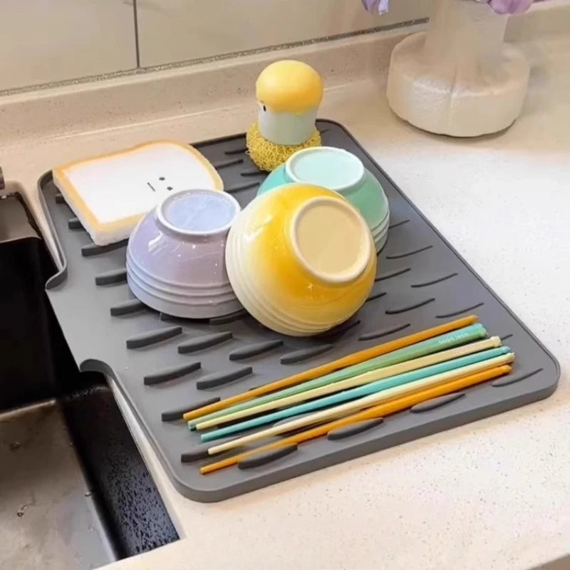 Tappetino Di Scarico In Silicone Per Lavello Della Cucina Multifunzione Riutilizzabile Dawndesslo