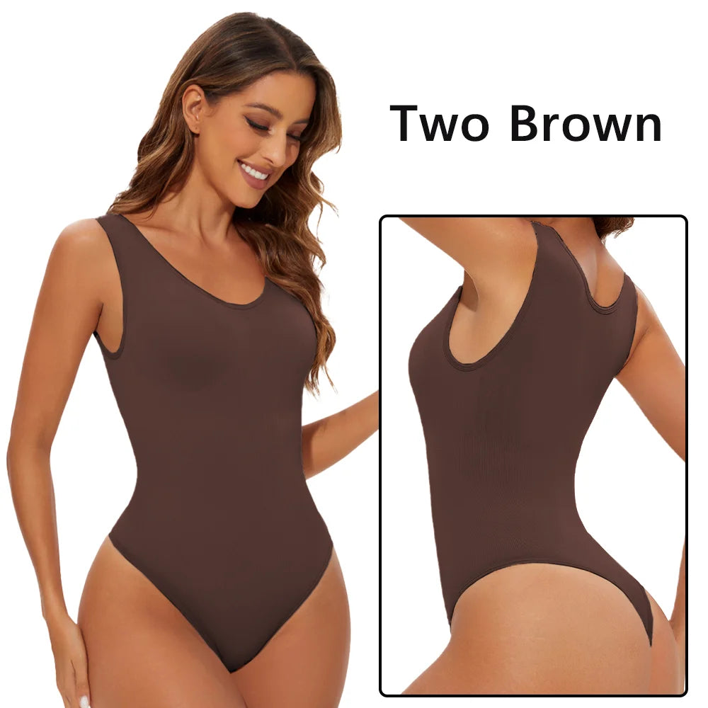 Body modellante senza cuciture per donna Body Shaper Perizoma modellante per il corpo Scolpire il seno Dimagrante Spalline larghe Shaper Nuovo
