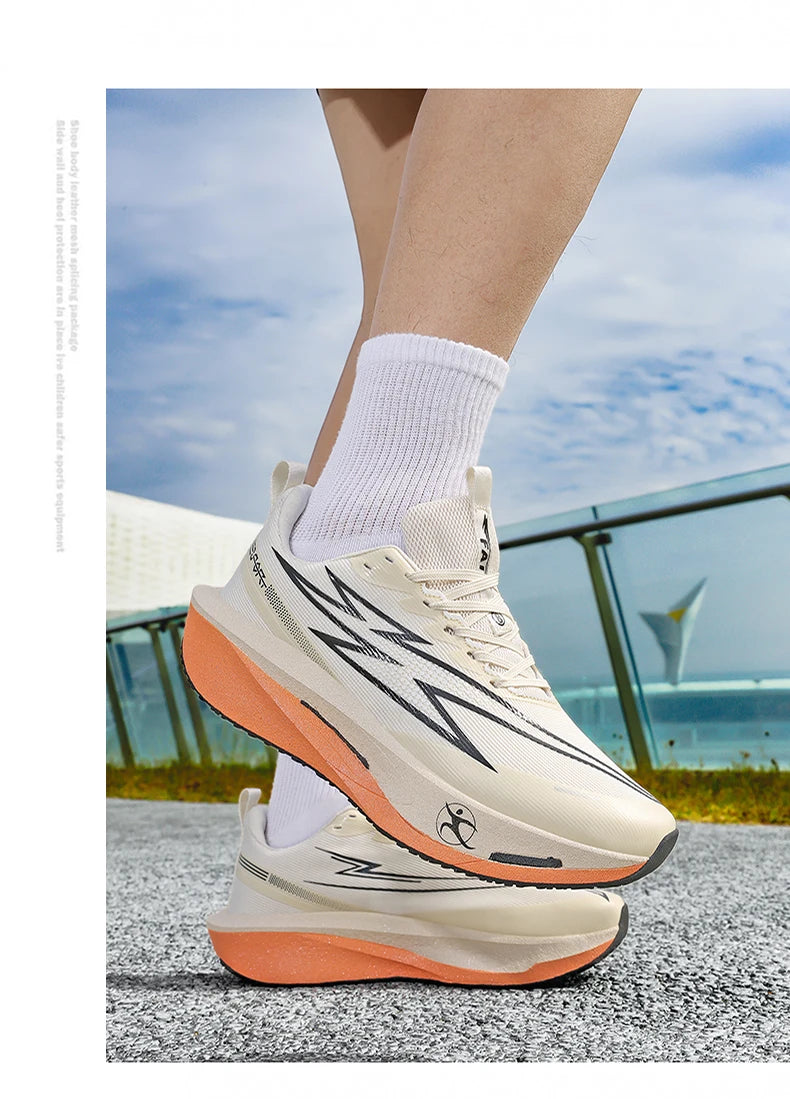 Scarpe sportive da uomo Scarpe da corsa con piastra in carbonio Scarpe da ginnastica da maratona maschili Scarpe da allenamento per atletica ammortizzanti da corsa per donna