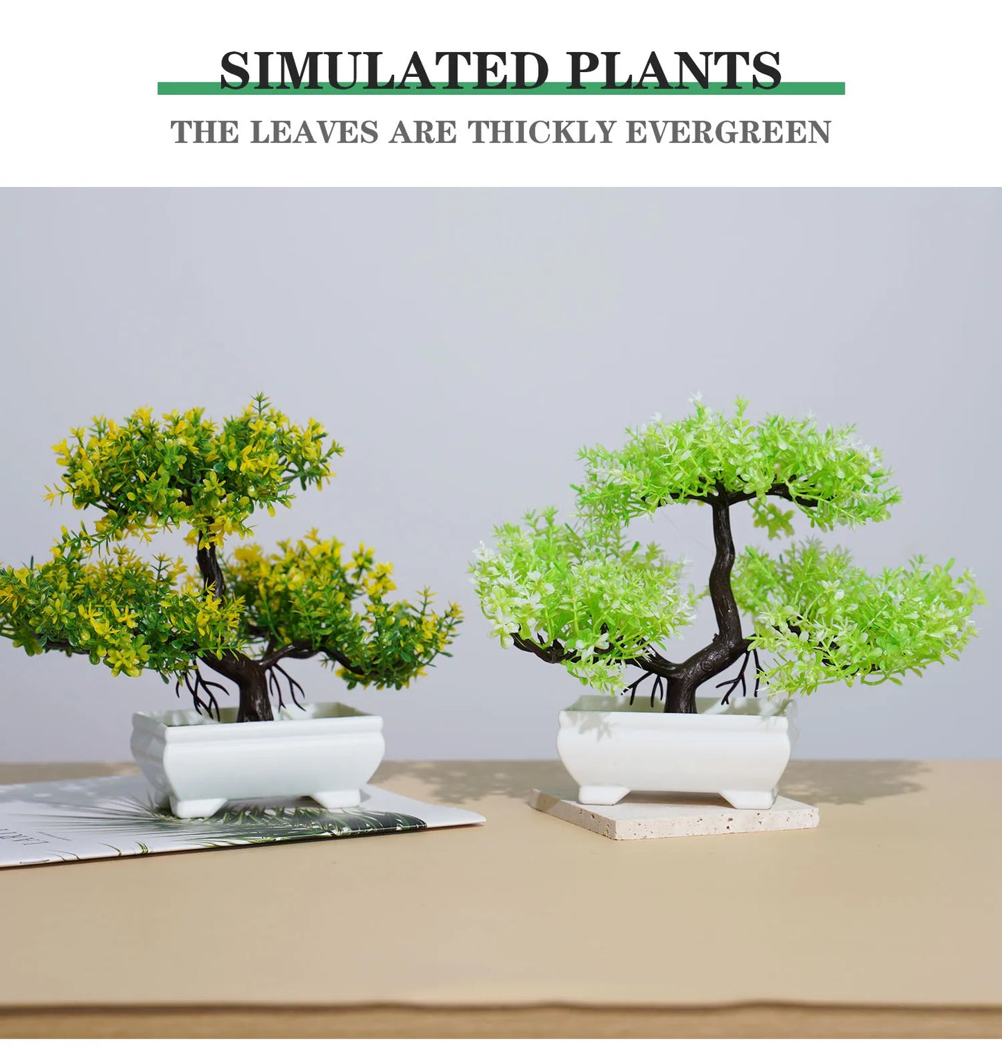 Piante Artificiali Bonsai Piccolo in Vaso Decorazioni per Casa Hotel Giardino Tavolo Fiore Finto