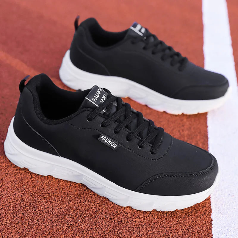 Scarpe Da Uomo In Pelle Traspiranti Da Corsa Scarpe Casual Vulcanizzate Sneakers Per Tempo Libero