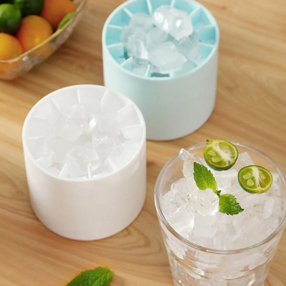Stampo Per Cubetti Di Ghiaccio In Silicone Per Uso Alimentare Per Whisky E Bar Ecologico Pratico