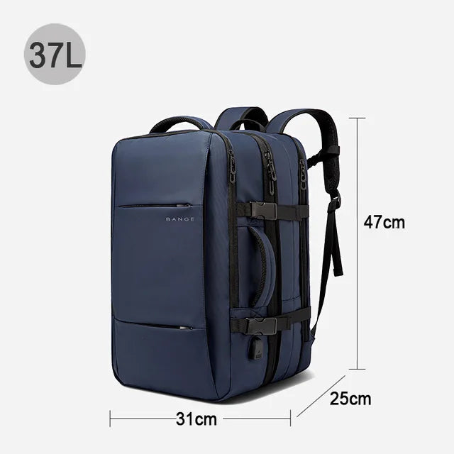 Zaino Espandibile BANGE Da Uomo Per Laptop 17,3 Pollici Impermeabile Grande Capacità Per Viaggio E Escursionismo