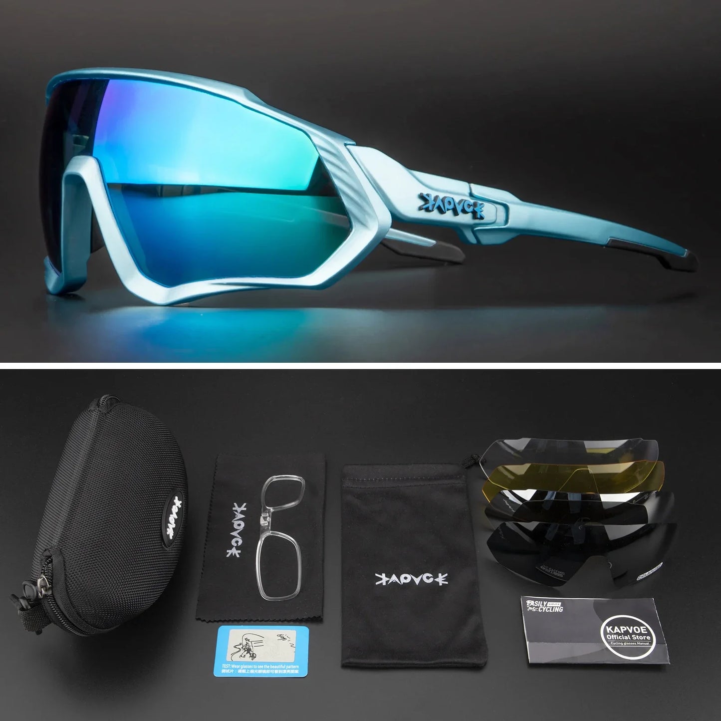Occhiali Da Ciclismo Polarizzati Per Sport All'Aperto Corsa Pesca MTB Bici Da Strada Unisex Uomo Donna
