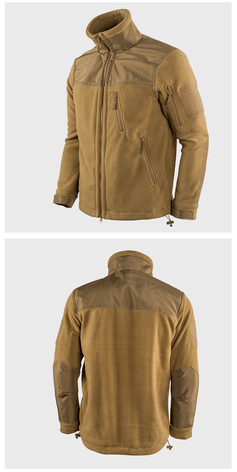 Giacca Invernale Tattica Militare In Pile Caldo Mimetico Cappotto Da Uomo Da Safari Outwear Abbigliamento Outdoor