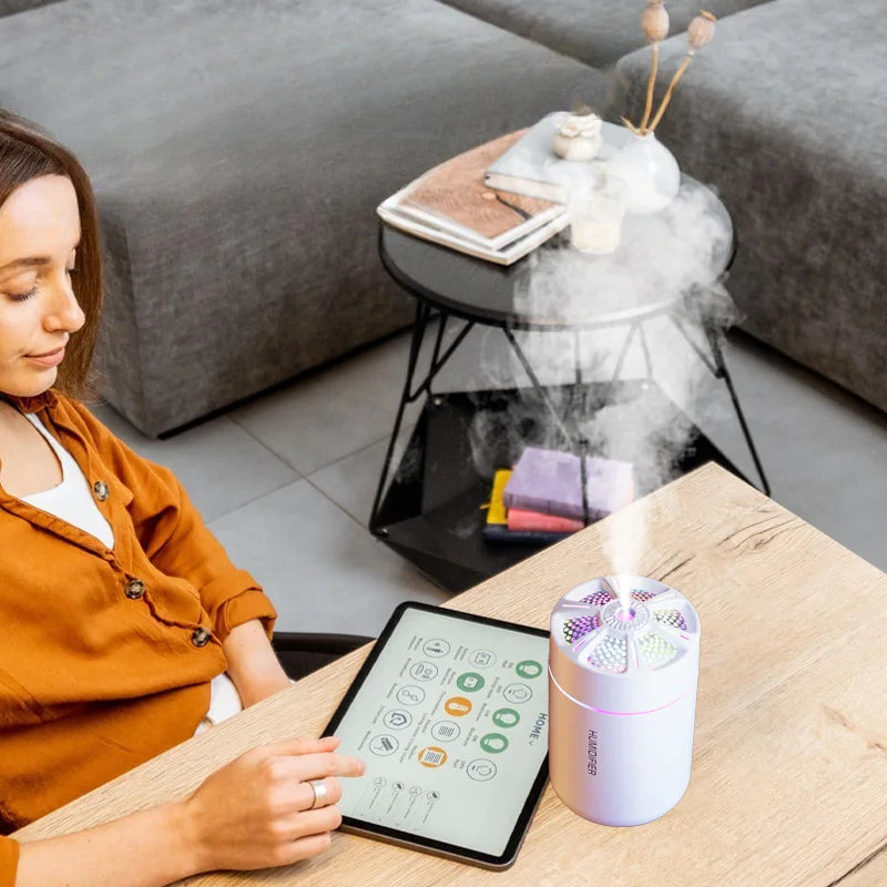 Mini Umidificatore 180 Ml Diffusore Per Aromaterapia Olio Essenziale Spray Silenzioso Auto Per Camera Da Letto Domestica
