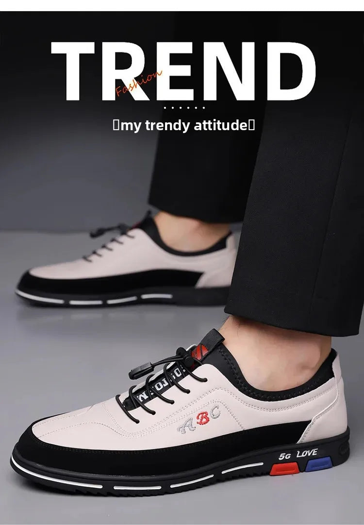 Scarpe Da Uomo Extra Large In Pelle Con Fondo Morbido Primavera Autunno Nuovo Stile 46 47 48 Suola In Gomma Impermeabile
