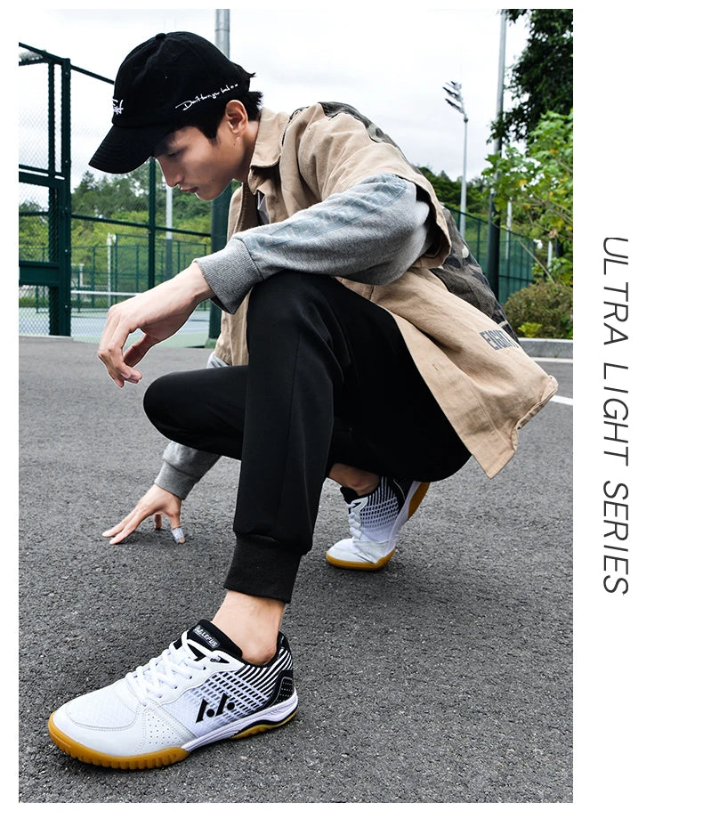 Scarpe Da Allenamento Ping Pong Tennis Traspiranti Antiscivolo All'aperto Uomo Donna in Maglia