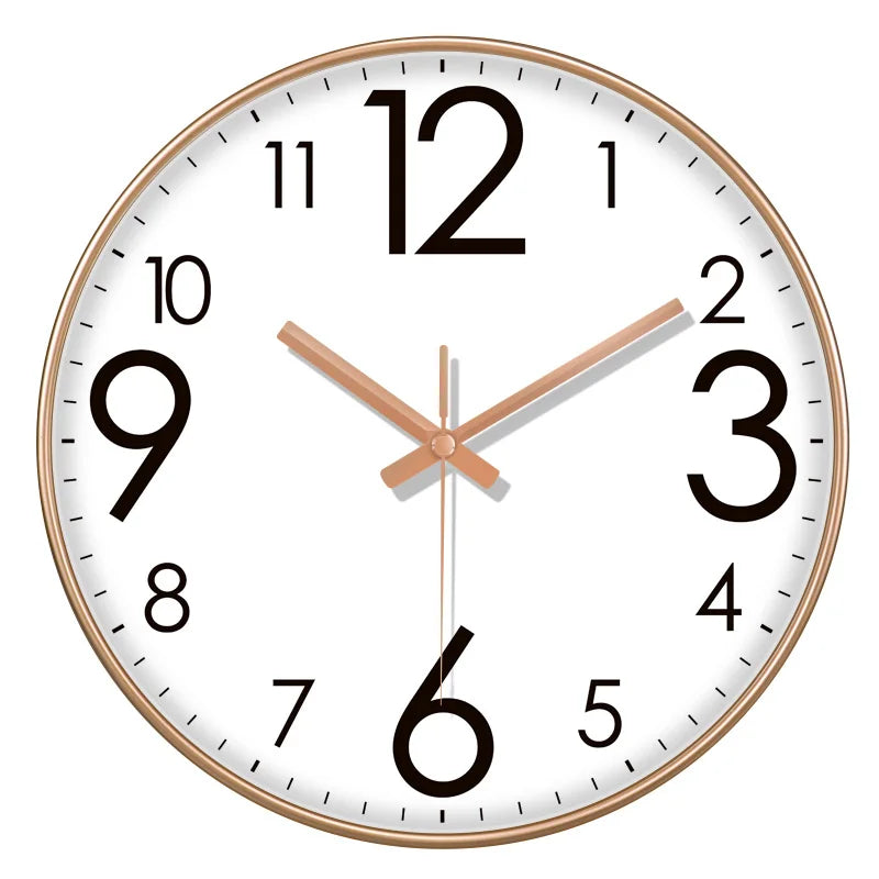 Orologio Da Parete Quarzo Numeri Grandi Facile Da Leggere Decorazione Domestica Moderna Silenzioso Senza Ticchettio