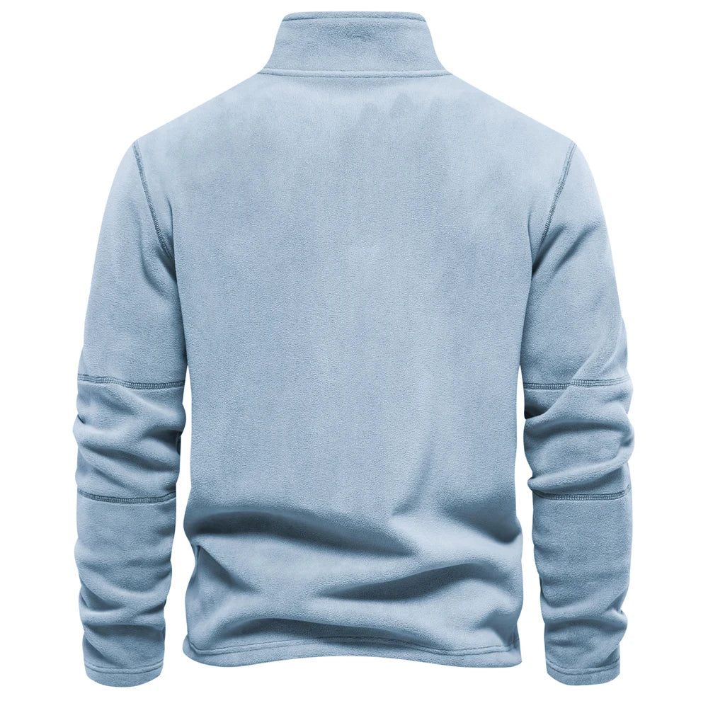 Giacca In Pile AIOPESON Per Uomo Caldo Premium Con Cerniera E Collo Rovesciato Soft Shell