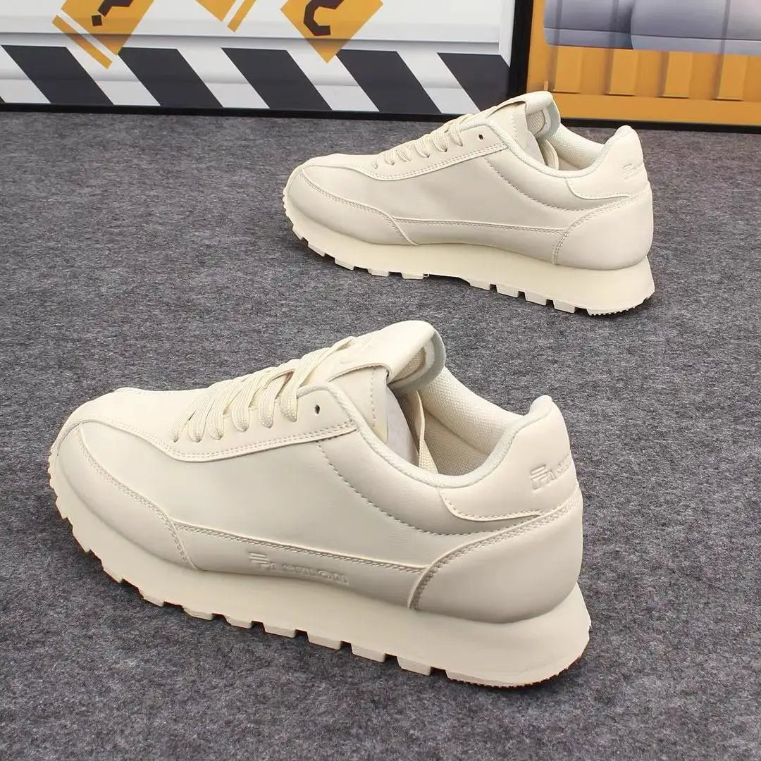 Scarpe Da Ginnastica Casual Uomo Donna Con Piattaforma Maggiorata Traspirante In Pelle Retro