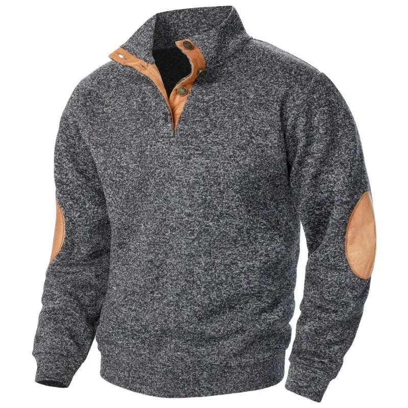 Felpa Da Uomo A Maniche Longe Per Giochi Di Animali All Aperto Caldo Maglione Giacca Casual Con Bottoni Streetwear