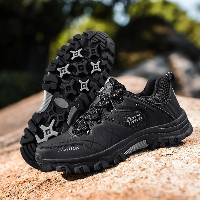 Scarpe Da Uomo Impermeabili In Pelle Per Alpinismo E Trekking Suola Spessa Comode Anno 2025