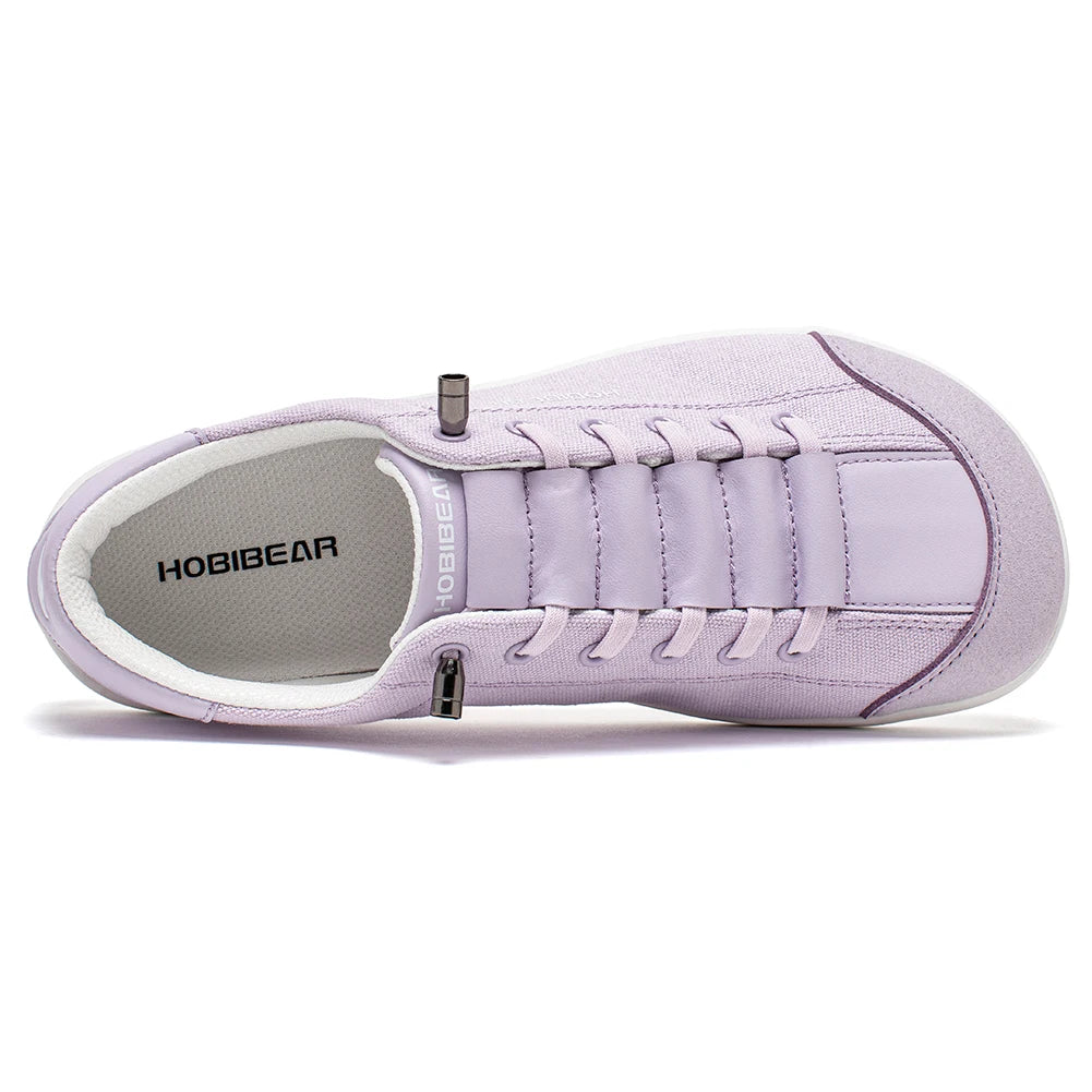 HOBIBEAR Scarpe A Punta Larga Per Piedi Nudi In Tela Minimaliste Slip On Leggere Regolabili Passeggio Sneakers
