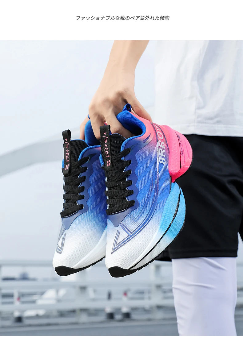 Scarpe da Corsa Sportive Unisex per Maratona Traspiranti Leggere Comode Sneakers Atletiche con Ammortizzazione ad Aria