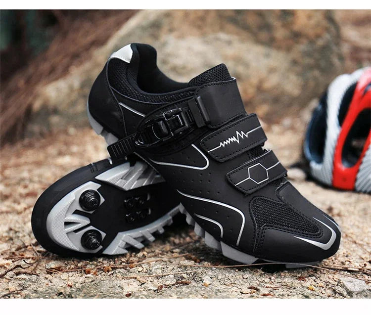 Scarpe Da Ciclismo MTB Da Uomo Traspiranti Antiscivolo Con Tacchetti Sportivi Professionali