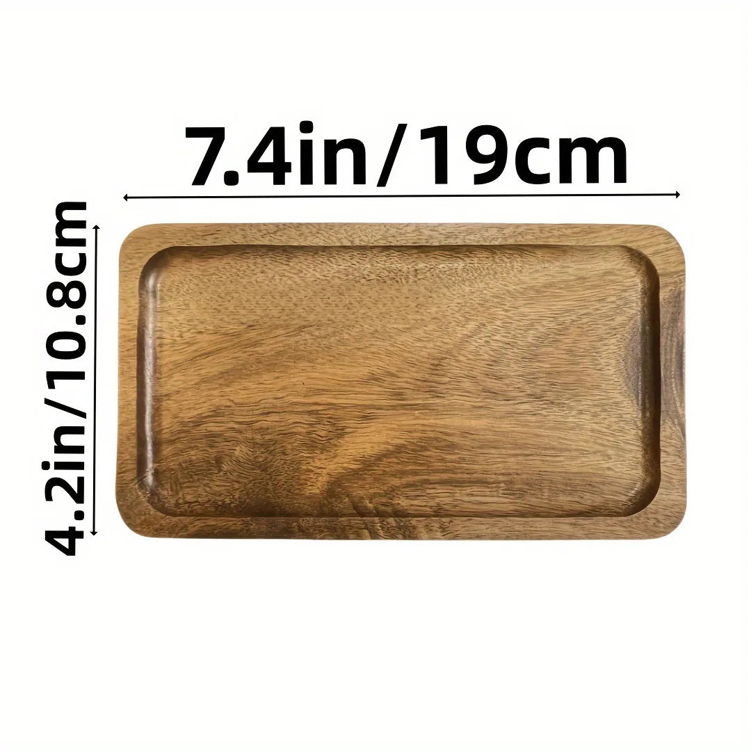 Piatto Di Frutta Giapponese In Legno Massello Rotondo Vassoio Snack Multidimensionale Ad Alto Valore Allingrosso