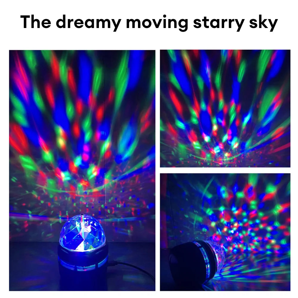 Luci Del Cielo Stellato A LED USB 5V Notturne Per Camera Da Letto Proiettore Atmosfera Decorativa Girevole A 360 Gradi