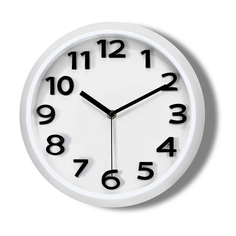 Orologio Da Parete Da 11 Pollici In Plastica Acrilico Con Movimento Al Quarzo Silenzioso Per Studio E Soggiorno