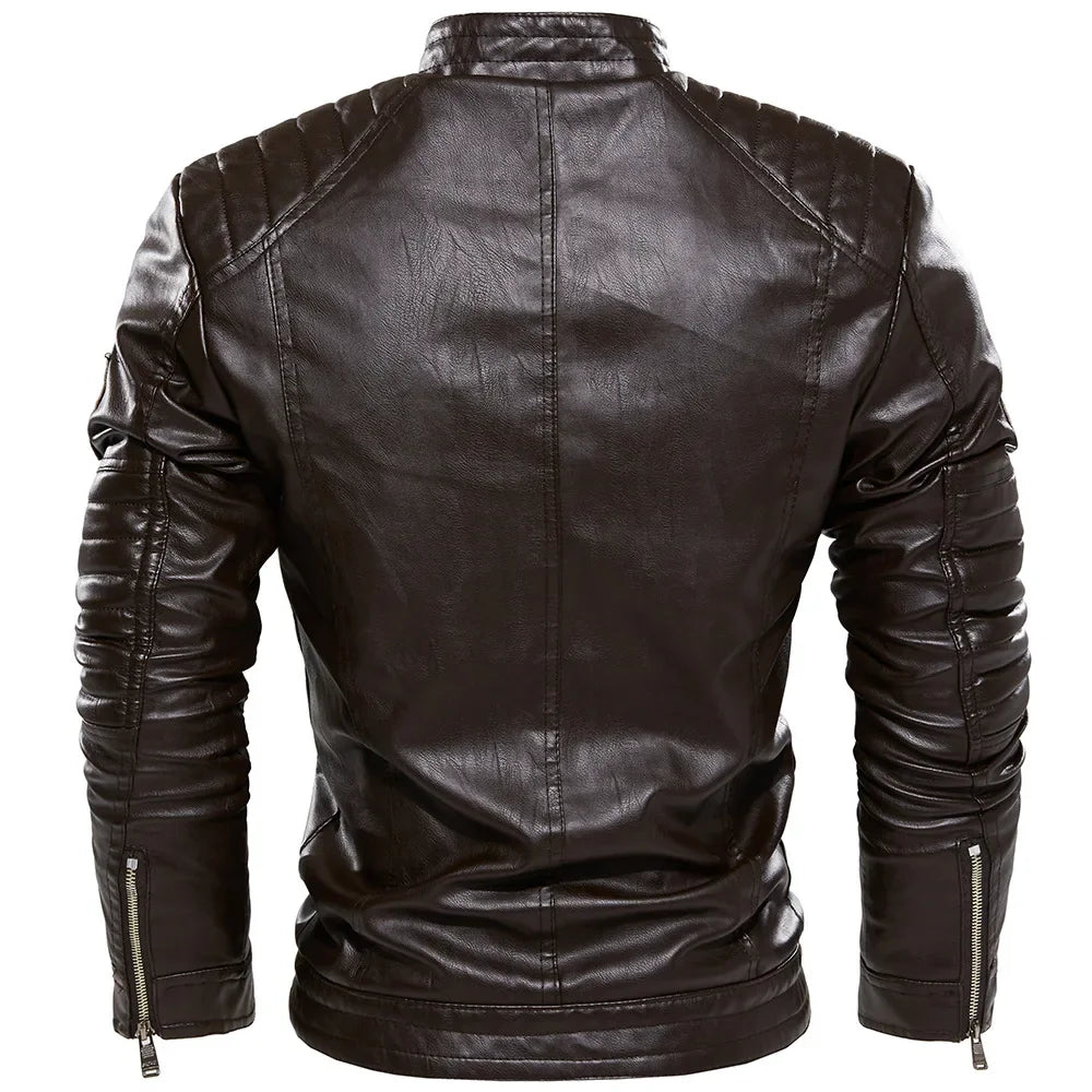 Giacca In Pelle Da Uomo Moto Blazer Streetwear Capispalla Moda Uomo Nuova Trend Esclusiva