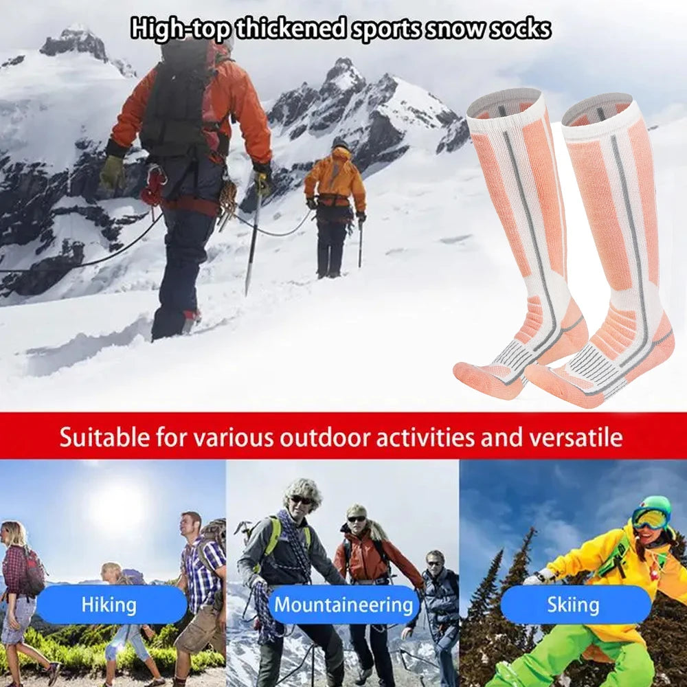 Calzini Termici In Lana Merino Unisex Lunghi A Compressione Per Sci Escursionismo Snowboard Trekking