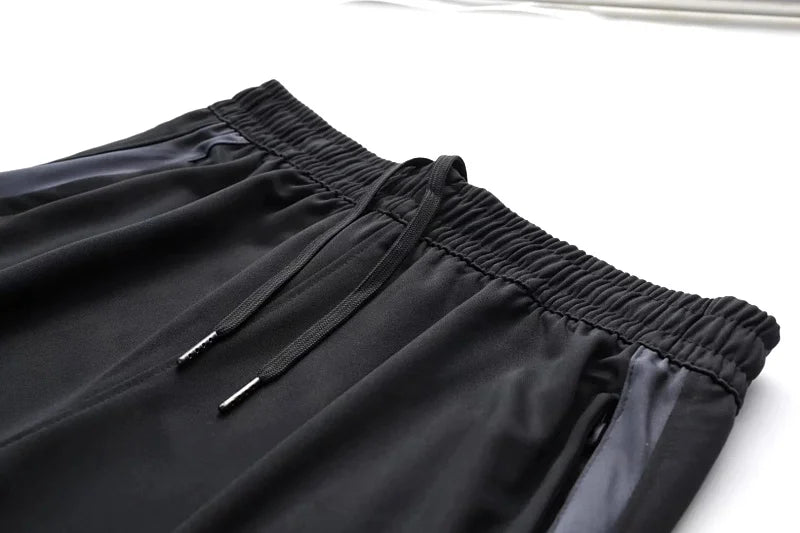 Pantaloni Sportivi Da Uomo Con Tasche Con Cerniera Per Corsa Allenamento Calcio Fitness In Poliestere Modello A102