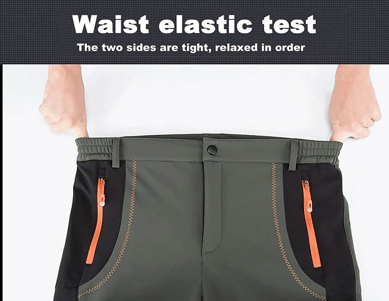 Pantaloni Invernali Da Uomo In Pile Per Trekking Impermeabili Caldi Da Campeggio All Aperto Soft Shell Antipioggia Antivento