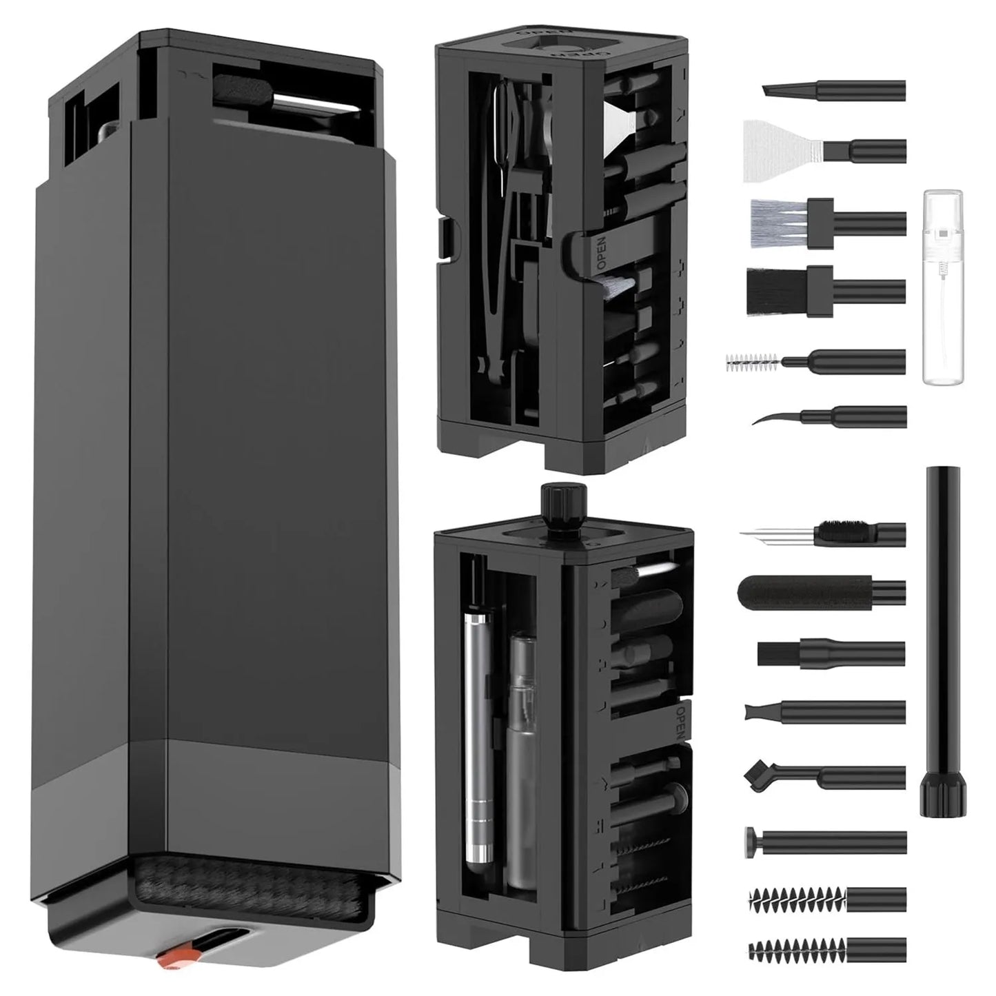 Kit Pulizia Profonda Multifunzione 20 In 32 In 1 Per Porte iPhone AirPods Tastiera Rimozione Tasti Strumenti di Precisione