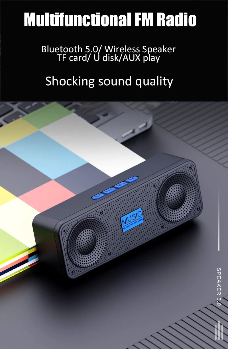 S18 Wireless Altoparlante Bluetooth Intelligente Creativo Per Telefono Cellulare Computer Con Subwoofer Esterno Batteria