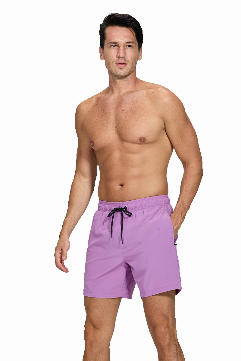 DATIFER Estate 2026 Pantaloncini Da Uomo In Poliestere Con Fodera Spandex 2 In 1 Elastico Vita Tasca Cerniera Palestra