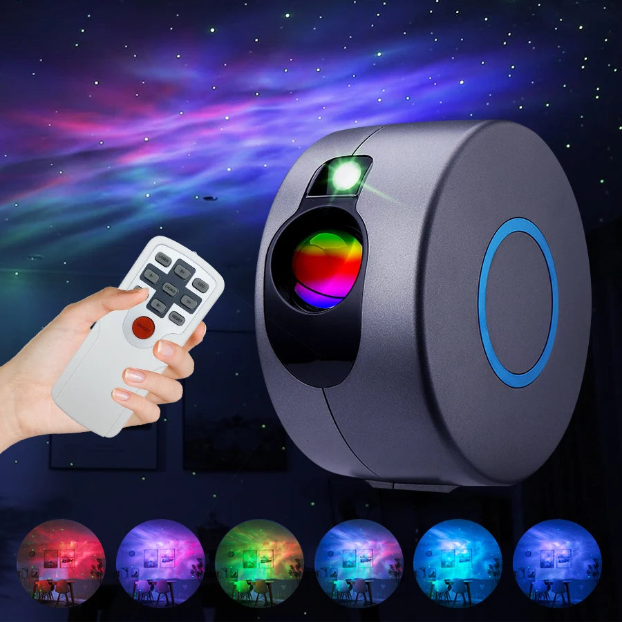 Proiettore Galaxy Con Telecomando Nebula LED Night Light Per Casa E Camera Da Letto Cielo Stellato RGB