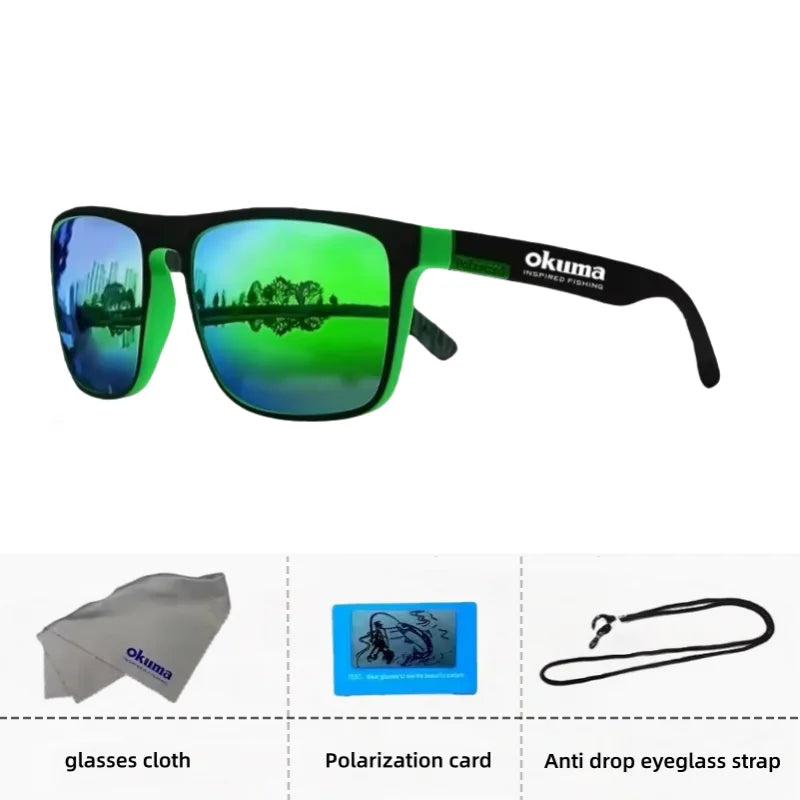 Occhiali Da Sole Polarizzati Okuma UV400 Anti Luce Forte Abbagliamento Per Ciclismo Guida Pesca