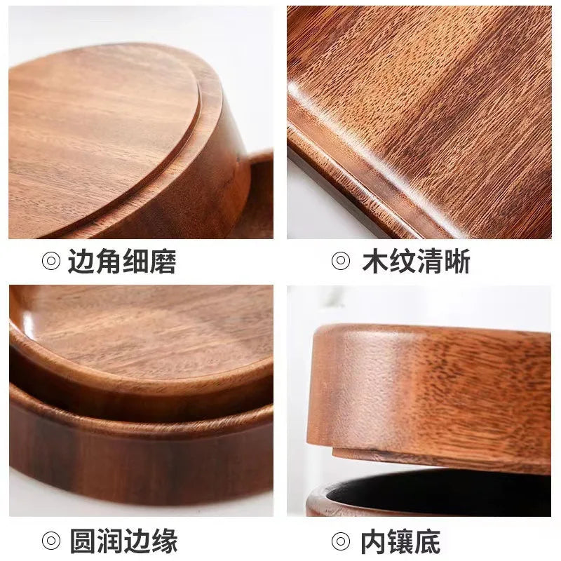 Ciotola In Legno Massello Per Barca In Noce Insalatiera Creativa Per Frutta Utensili Da Cucina Vintage Per Casa