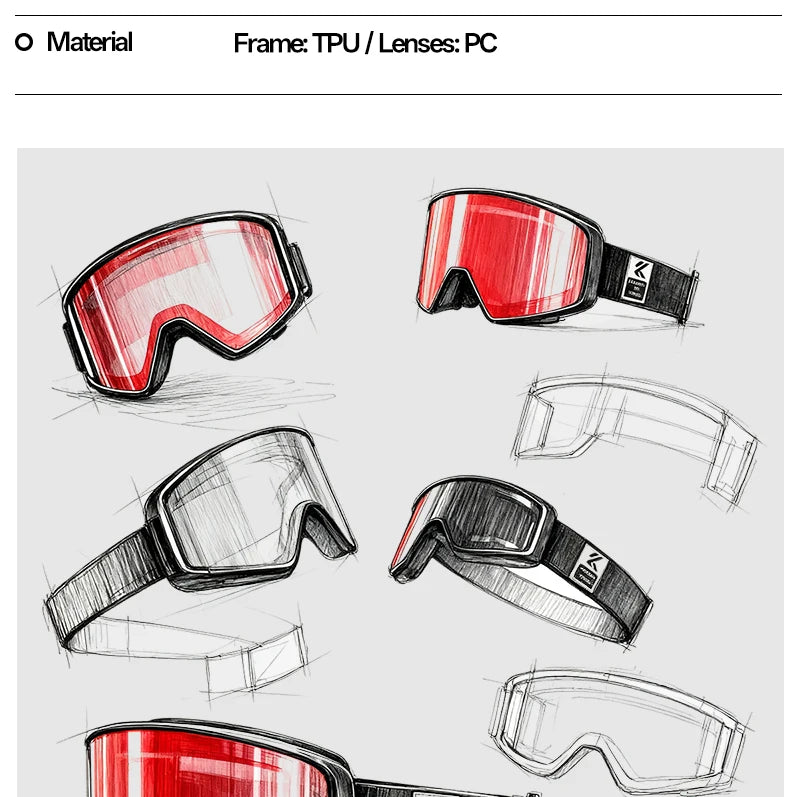 Kapvoe Occhiali Da Neve Magnetici Flip Over Fotocromatici UV400 Antinebbia Uomo Donna TPU Lenti In Policarbonato