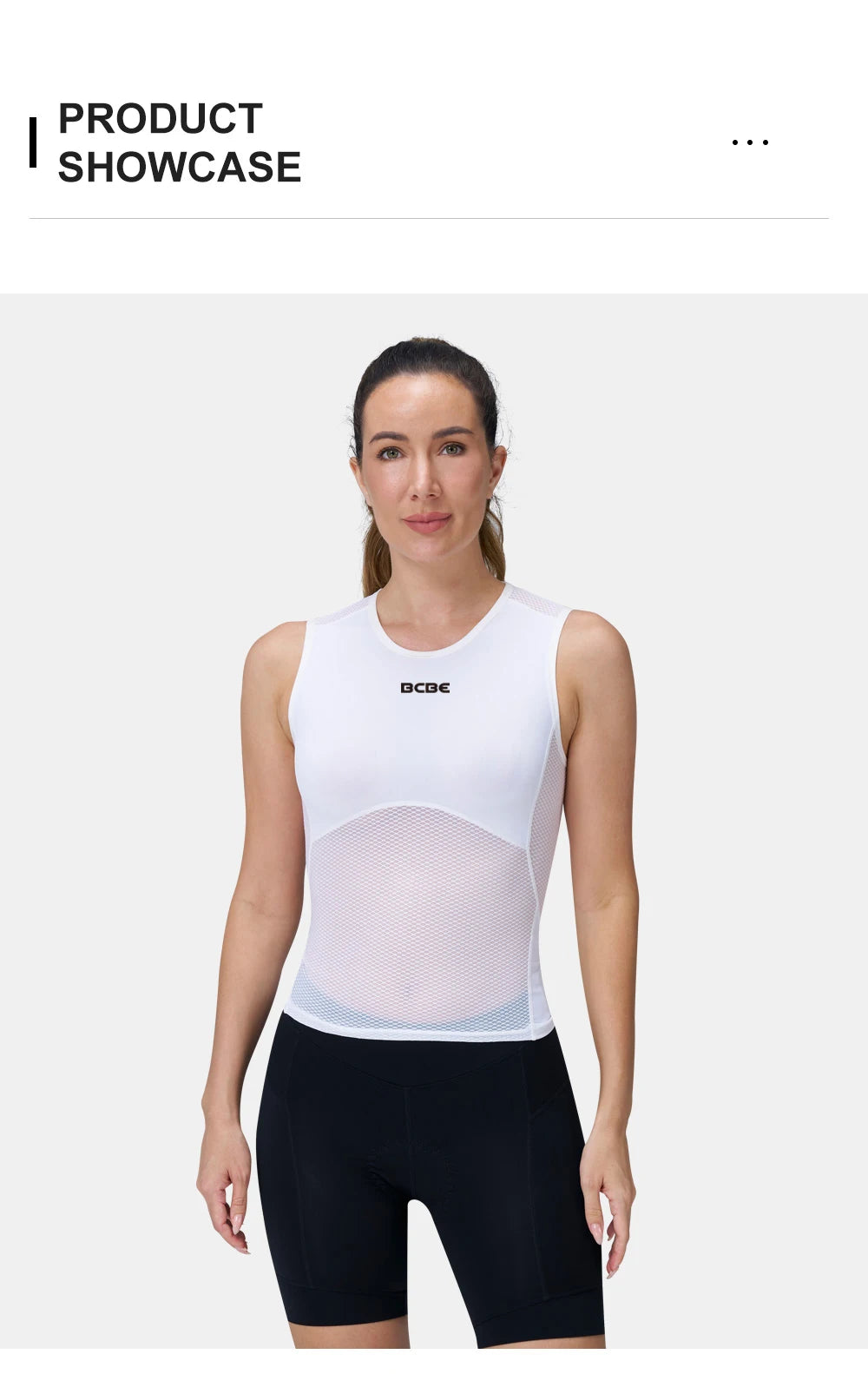 Base Da Ciclismo Da Donna Traspirante Con Asciugatura Rapida In Mesh Alta Qualità BCBE