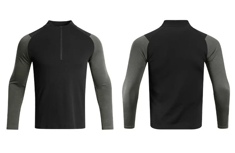 T-shirt sportiva da corsa a compressione da uomo Felpa sportiva attillata a maniche lunghe da allenamento da jogging Abbigliamento esterno Top fitness F4S2