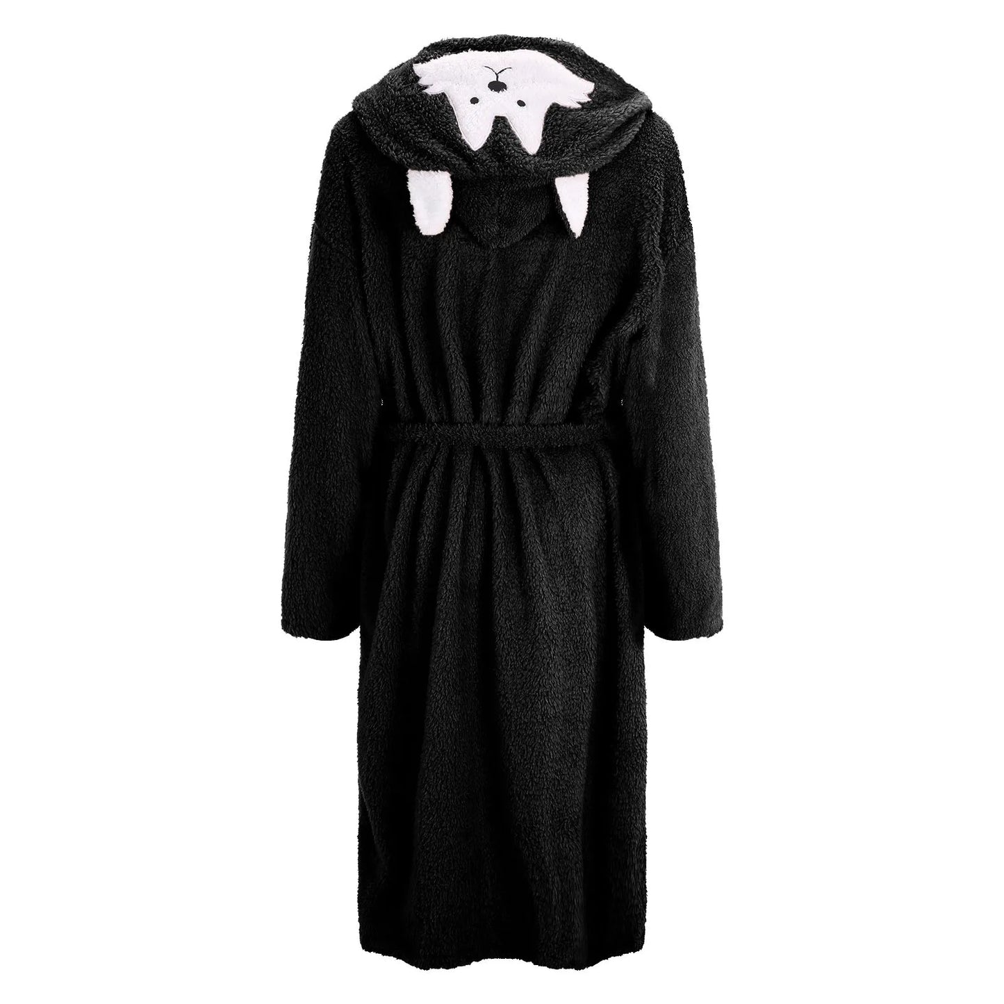 Vestaglia Da Notte In Flanella Autunno Inverno Per Donna Con Cappuccio Maniche Lunghe E Tasca