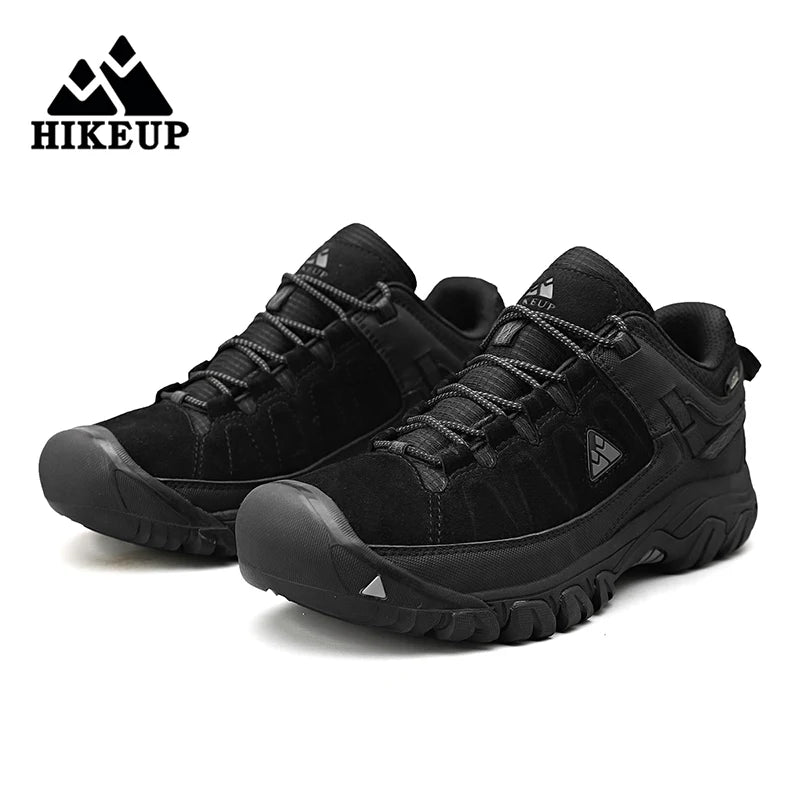 HikeUp Scarpe Da Trekking Per Uomini In Pelle Durevoli Alta Qualita Scarpe Da Arrampicata All Aperto Con Suola In Gomma