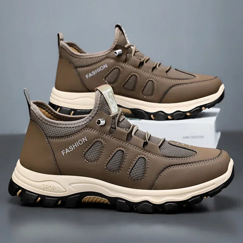 Scarpe Da Trekking Da Uomo Morbide Nere Traspiranti In Rete Per Passeggiata E Arrampicata