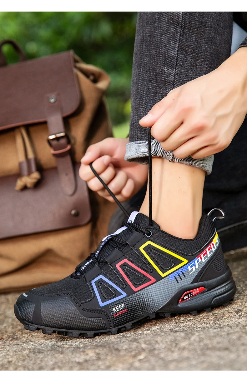 Scarpe Da Ciclismo Da Uomo Impermeabili Traspiranti Esterni Montagna Antiscivolo Resistente Usura Allenamento Trekking