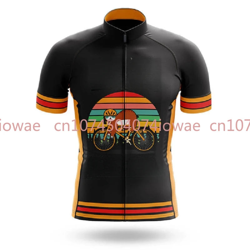 Maglie Ciclismo Uomo 2026 Estive A Maniche Corte Traspirante Team Sloth Maillot Ciclismo