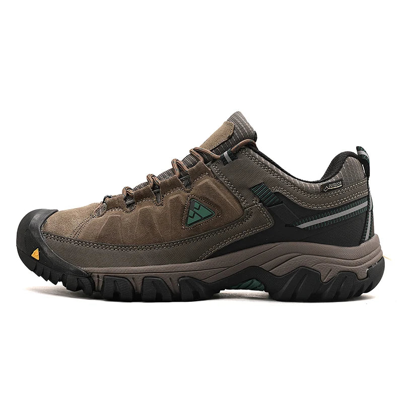 HikeUp Scarpe Da Trekking Uomo In Pelle Resistente Alta Qualità Con Suola In Gomma Per Esterni
