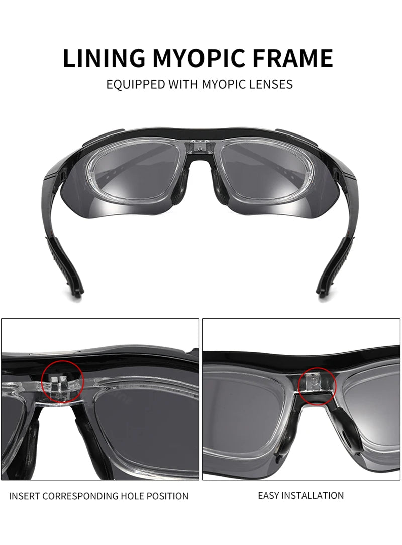 Occhiali da Ciclismo Polarizzati Fotocromatici UV400 per Uomo e Donna da Bici da Strada MTB Occhiali da Sole