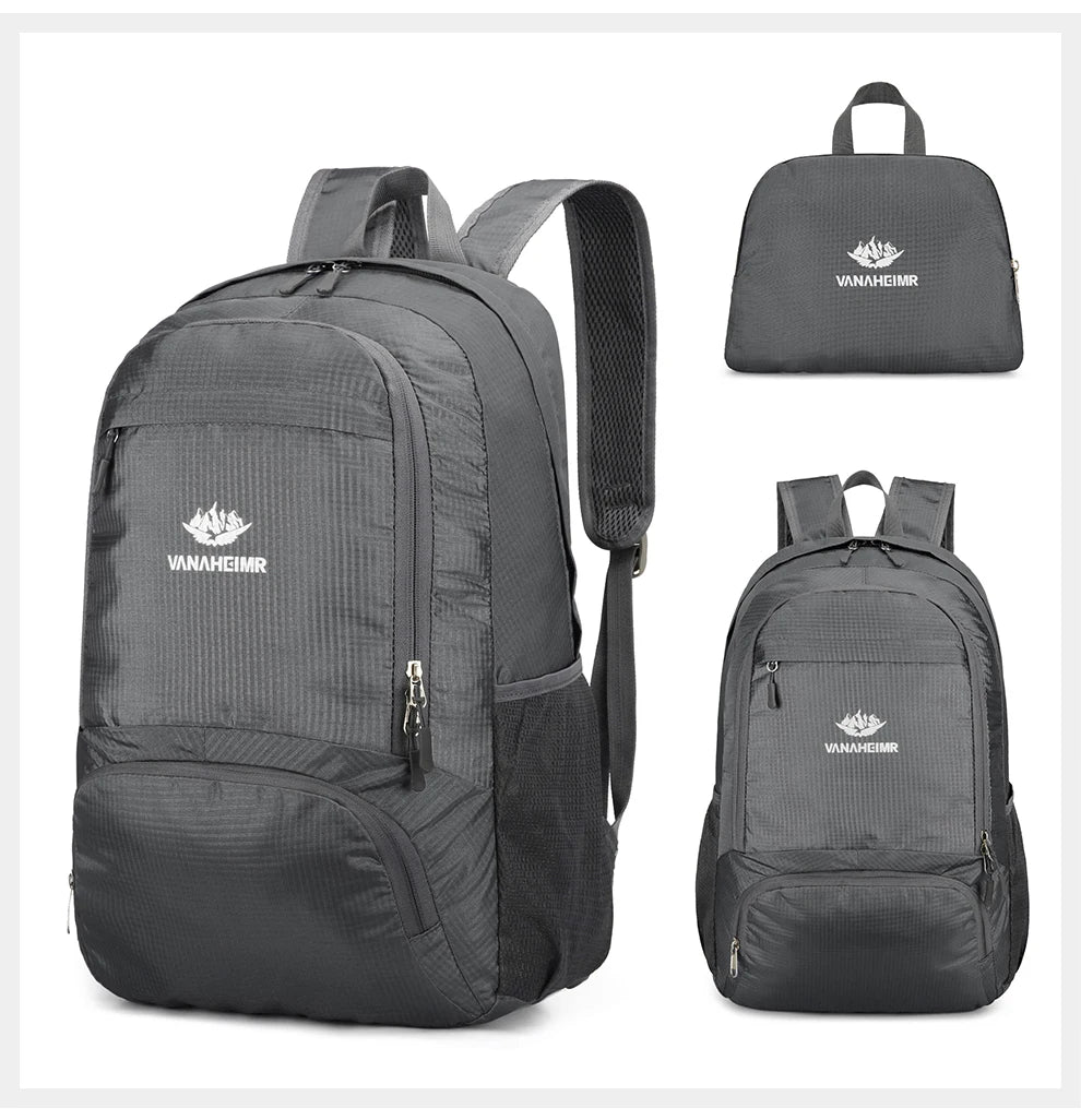 Zaino Pieghevole Da 23 Litri Ultraleggero Esterno Zaino Da Trekking Daypack Capienza Elevata Tessuto Idrorepellente