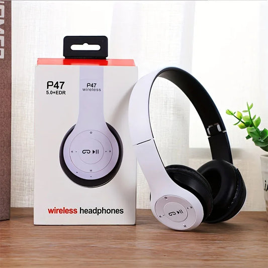 Auricolare stereo P47 5.0 Auricolare Bluetooth Serie pieghevole Auricolare da gioco sportivo wireless per iPhone XiaoMi