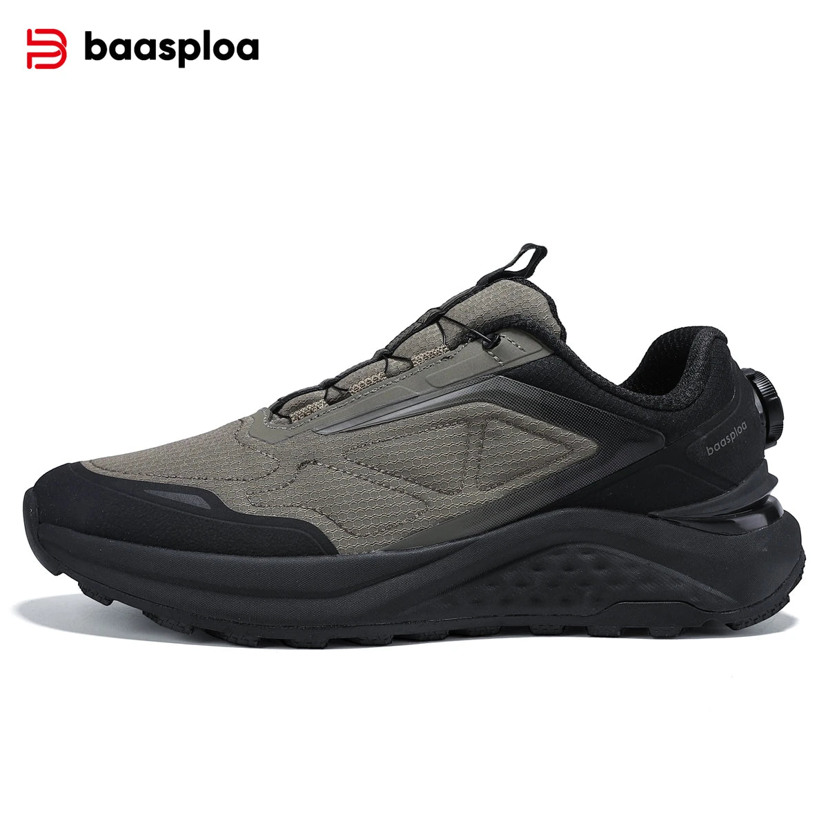 Baasploa Scarpe Da Trekking Uomo Traspiranti In Rete Antiscivolo Elevazione Comfort Outdoor