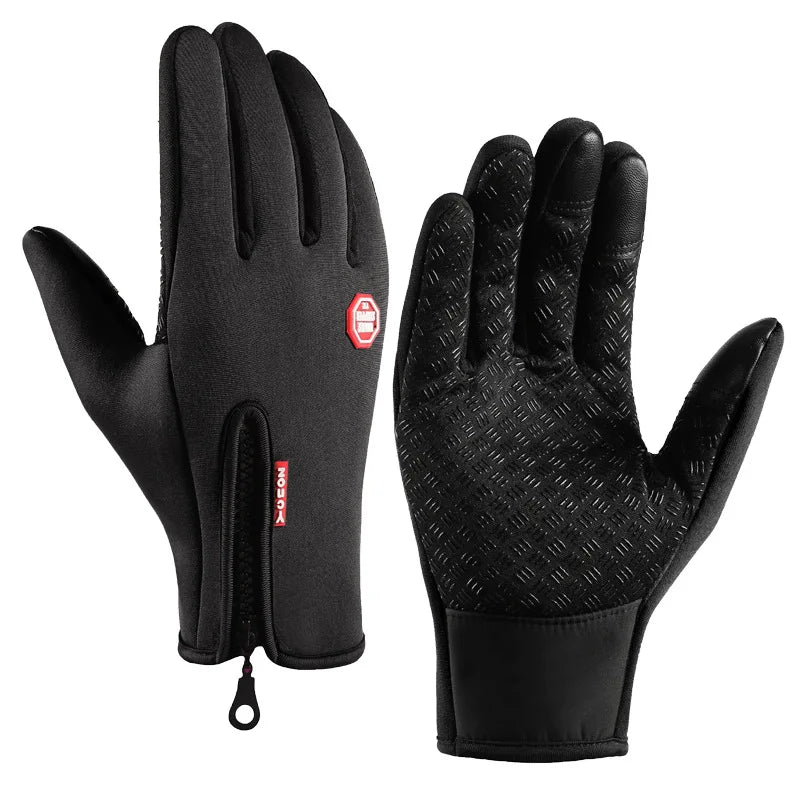 Guanti Da Ciclismo Invernali Con Supporto Al Polso E Touch Screen Antivento Antiscivolo Con Dita Intere